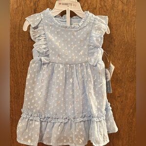 NWT Nanette 12m Baby Light Blue Floral Dress